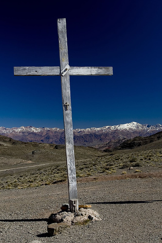 Takes faith to get here, Mendoza, Argentina