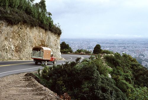 Road from La Calera - Bogot, Colombia