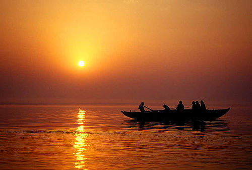 Sunrise on the holy Ganges - Varanasi, India