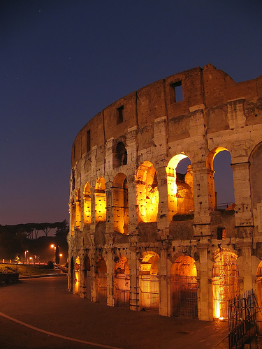 Sunrise over the Colosseum, Rome, Italy