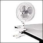 Holmes Personal 9-Inch Oscillating Clip Fan, White